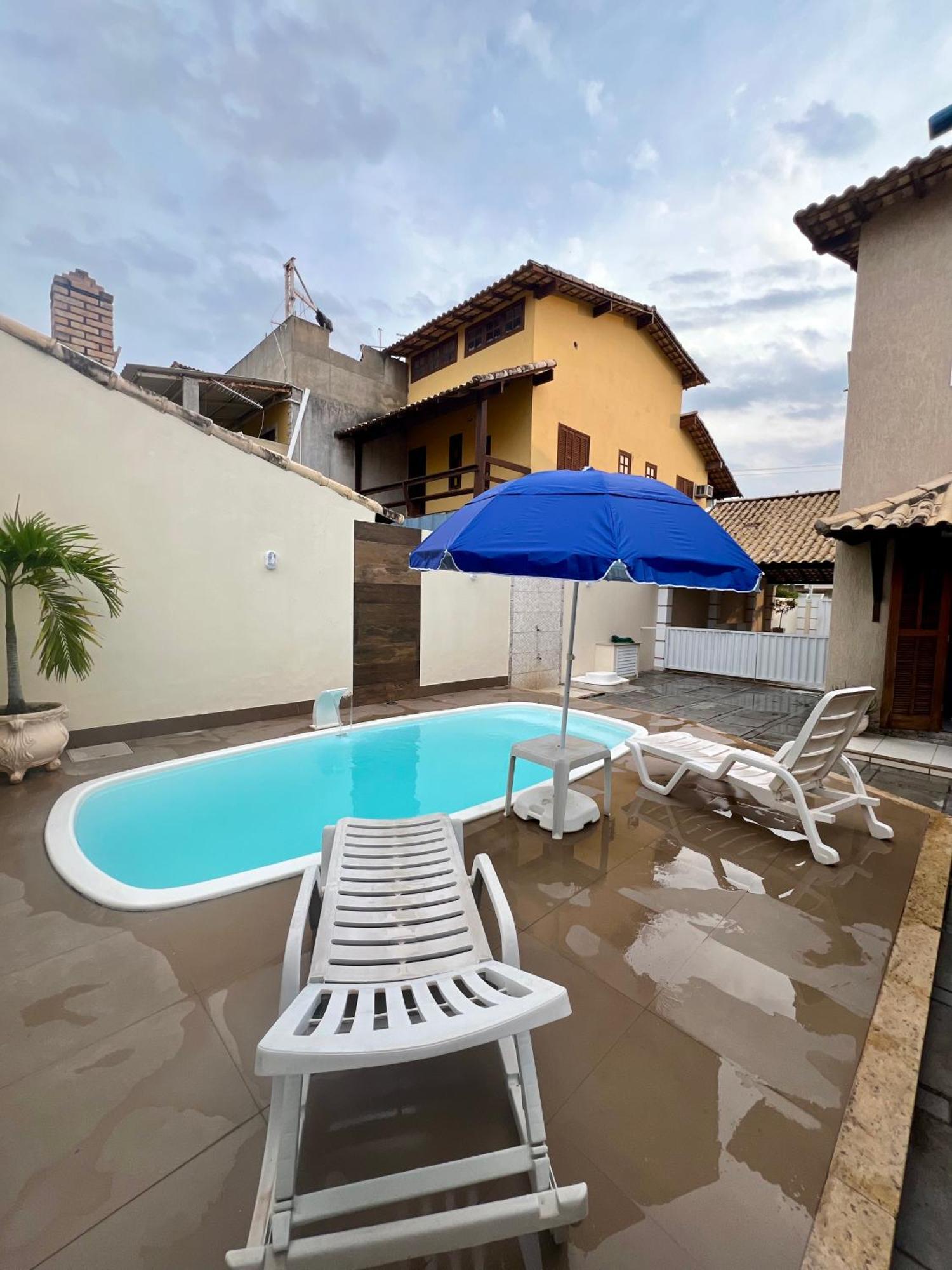 Casa Com Piscina, Churrasqueira E Ar Condicionado Em Condominio Cabo Frio Bagian luar foto